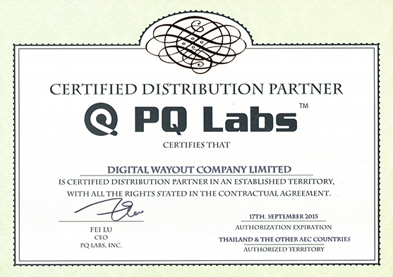 บริษัท ดิจิตัล เวเอาท์ จำกัด เป็นตัวแทนจำหน่ายผลิตภัณฑ์คุณภาพจาก PQ Labs ทั้งในประเทศไทย และประเทศในกลุ่มประชาคมเศรษฐกิจอาเซียน (AEC) อย่างเป็นทางการ